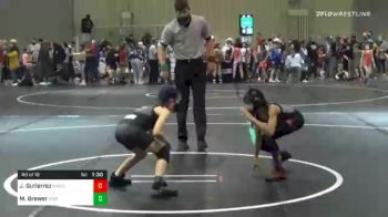 73 lbs Prelims - Justice Gutierrez, Pomona Elite vs Mackinzie Brewer, Eierman Elite