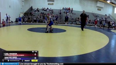 53 lbs 7th Place Match - Cael Maddox, Contenders Wrestling Academy vs Sawyer Reed, Midwest Xtreme Wrestling