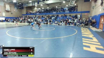 125lbs Cons. Round 5 - Honey Lopez, Davis (Girls) vs Sara DeYoung, Rogers (Puyallup) (Girls)