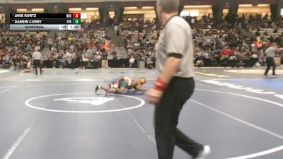 106-2A/1A Semifinal - Jake Kurtz, Northern-Cal vs Daerin Curry, Forest Park