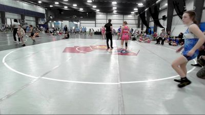 53 kg 7th Place - Justice Anthony, Valkyrie Girls WC vs Talia Pavlic, PA West Pink