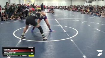 122 lbs Quarterfinal - Norah Inman, Waterford WC vs Cinthia Villegas, Michigan West WC