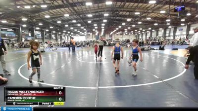 52 lbs Rd# 9- 2:15pm Saturday Final Pool - Cameron Boothe, Minion Green vs Hagan Wolfenberger, Oklahoma Outlaws Red