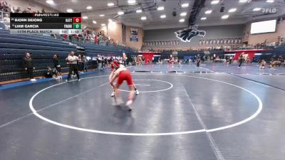 144 lbs 11th Place Match - Liam Garcia, El Paso Franklin vs Bjorn DeJong, Katy
