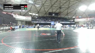 Boys 4A 150 lbs Quarterfinal - Alec Fraser, Camas vs Gavin Wells, Tahoma