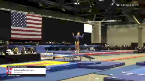 Brianna Richardson - Double Mini Trampoline, Flip Factory - 2021 USA Gymnastics Championships