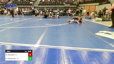 49 lbs Consolation - Brooks Mccabe, Cowboy Wrestling Club vs Holden Workman, Perry Wrestling Academy