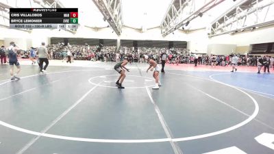 100-H lbs Quarterfinal - Cris Villalobos, Manville vs Bryce LeMonier, Savage Wrestling