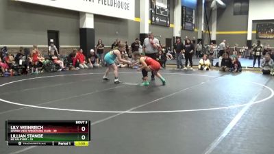 135 lbs Round 2 (4 Team) - Lily Weinreich, Grand View Wrestling Club vs Lillian Stange, NE Valkyrie