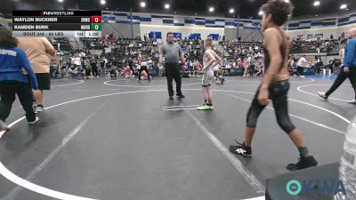 80 lbs Consi Of 4 - Waylon Buckner, El Reno Wrestling Club vs Kamden Burk, Morrison Takedown Club