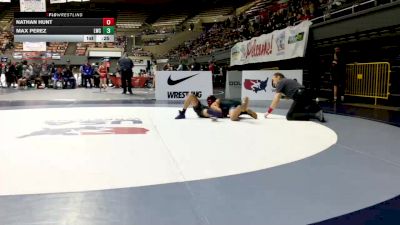 Schoolboys - 88 lbs Cons. Round 2 - Max Perez, Legacy Wrestling Center vs Nathan Hunt