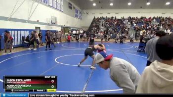170 lbs Cons. Round 1 - Adrian Saavedra, Santa Monica Hs vs Jason Escalante, Santa Ana Wrestling