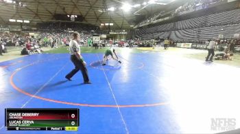 3A 144 lbs Cons. Round 3 - Lucas Cerva, Bishop Blanchet vs Chase Deberry, Arlington