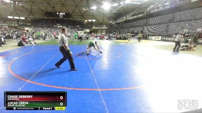 3A 144 lbs Cons. Round 3 - Lucas Cerva, Bishop Blanchet vs Chase Deberry, Arlington