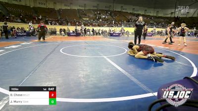 110 lbs Consi Of 16 #2 - Brett Chase, Bridge Creek Youth Wrestling vs Jakari Murry, Team Of Hard Knox