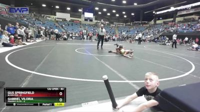 80 lbs Champ. Round 1 - Gus Springfield, Black Fox vs Gabriel Viloria, Prodigy Elite