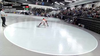 149 lbs Champ. Round 2 - Ryker Agee, Cowley College vs Thomas Vasquez, Friends University