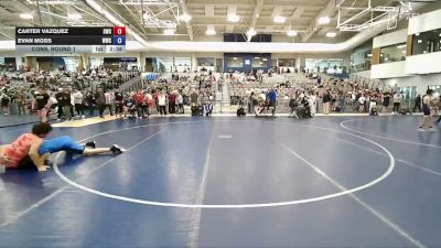 157 lbs Cons. Round 1 - Carter Vazquez, Stallions Wrestling Club vs Evan Moss, Wingz Wrestling Club