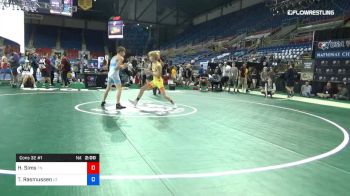 106 lbs Cons 32 #1 - Hudson Daniel Sims, Tennessee vs Trae Rasmussen, Utah