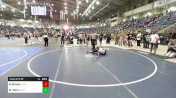 89 lbs Consi Of 8 #2 - Brentley Brooks, Team Grand Valley Elite vs Maxwell Wine, Cowboy Kids WC