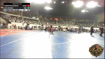58 lbs Consi Of 8 #2 - Kaiden McLaughlin, Del City Little League Wrestling vs Levi Hughes, D3 Wrestling Cluib