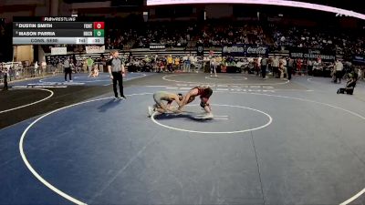 D 1 113 lbs Cons. Semi - Dustin Smith, Fontainebleau vs Mason Parria, Holy Cross