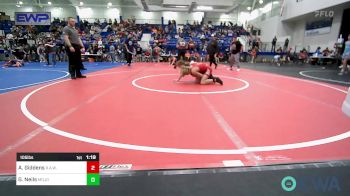 105 lbs Semifinal - Asher Giddens, R.A.W. vs Gabe Neils, Mojo Grappling Academy