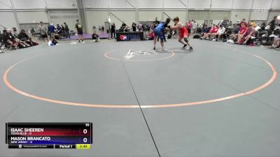 215 lbs Quarters & 1st Wb (16 Team) - Isaac Sheeren, Texas Blue vs Mason Brancato, New Jersey