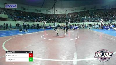 80 lbs Round Of 32 - Brody Sarten, Cashion Takedown Club vs James Hays, Liberty Warrior Wrestling Club