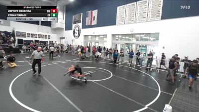 120 lbs Champ. Round 1 - Zephyr Becerra, San Clemente HS vs Ethan Tarasi, ChurchBoyz WC