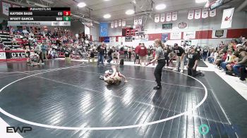 60 lbs Semifinal - Kayden Bass, Grove Takedown Club vs Wyatt Garcia, Wagoner Takedown Club