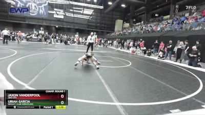 72 lbs Champ. Round 1 - Jaxon Vanderpool, Ark City vs Uriah Garcia, Wesley Club Wrestling