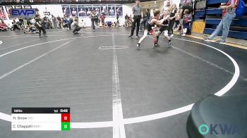 58 lbs Quarterfinal - Hasten Snow, Hinton Takedown Club vs Cayson Chappell, Westmoore Wrestling