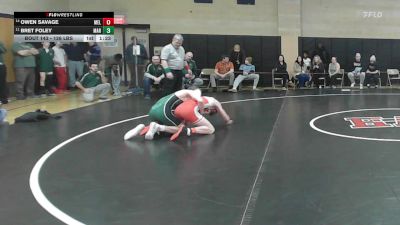 126 lbs Consi Of 8 #1 - Owen Savage, Melrose vs Bret Foley, Marshfield