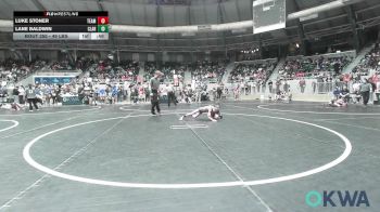 49 lbs Consi Of 8 #1 - Luke Stoner, Team Guthrie Wrestling vs Lane Baldwin, Claremore Wrestling Club