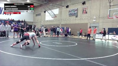 184 lbs Cons. Round 2 - Simon Jarrell, Unattached vs Ethan Ensrud, Linfield University