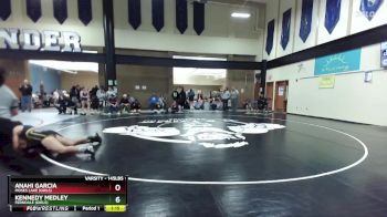 145lbs Champ. Round 2 - Kennedy Medley, Ferndale (Girls) vs Anahi Garcia, Moses Lake (Girls)