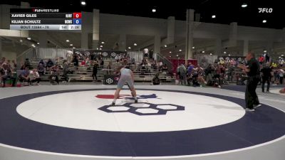 79 lbs Cons. Round 6 - Xavier Giles, NJRTC vs Kilian Schultz, Northern Colorado Wrestling Club