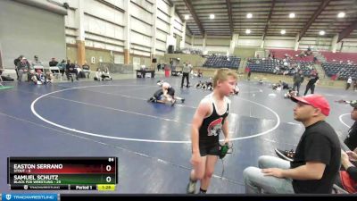 84 lbs Semis & Wb (16 Team) - Easton Serrano, Stout vs Samuel Schutz, Black Fox Wrestling