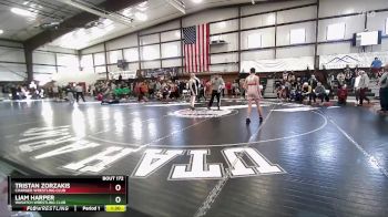 120 lbs Champ. Round 2 - Tristan Zorzakis, Charger Wrestling Club vs Liam Harper, Wasatch Wrestling Club