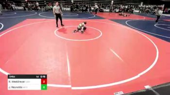 54 lbs Consi Of 8 #2 - Rosin Weeldreyer, LSRV Mat Rats vs Jonah Reynolds, Natrona Colts