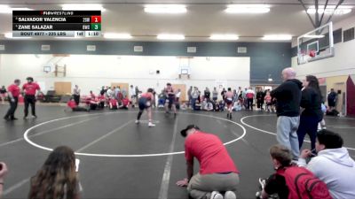225 lbs 2nd Place Match - Salvador Valencia, 208 Spartan WC vs Zane Salazar, Boise Wrestling Club
