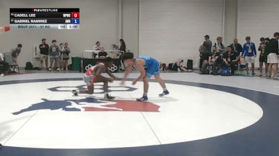 57 kg Cons. Sub-rd Of 16 - Cadell Lee, West Point Wrestling Club vs Gabriel Ramirez, Aces Wrestling Academy