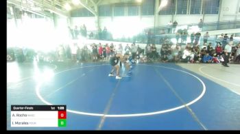 116 lbs Quarterfinal - Abel Rocha, Wasco YW vs Israel Morales, Pounders WC