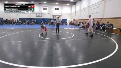 148 lbs Cons. Round 1 - Grayson Adams, Carmel vs Miles Turner, Sutter