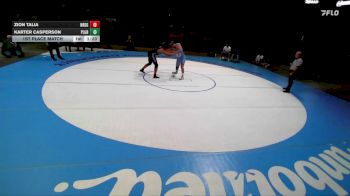 5A 190 lbs 1st Place Match - Karter Casperson, Pleasant Grove vs Zion Talia, Northridge