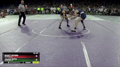 D3-157 lbs Cons. Round 1 - Wyatt Peters, Richmond HS vs Mason Roth, Napoleon HS