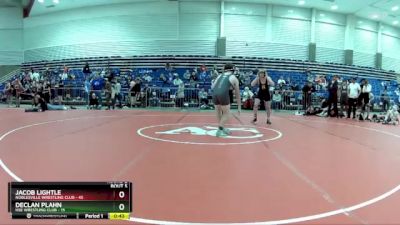 160 lbs Round 2 (6 Team) - Jacob Lightle, Noblesville Wrestling Club vs Declan Plahn, HSE Wrestling Club