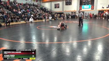 N-7 lbs Quarterfinal - Kysen Sines, Sigourney- Keota vs Bryson Gallagher, LMWC