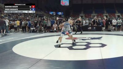 120 lbs Champ. Rd Of 128 - Santino Edgar, New Jersey vs Drew Murante, Illinois